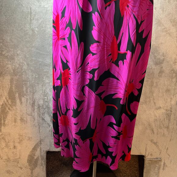 Vintage Y2k Halter Neck Floral Summer Sundress Size 14 90s Soft Girl Coquette - Picture 4 of 6